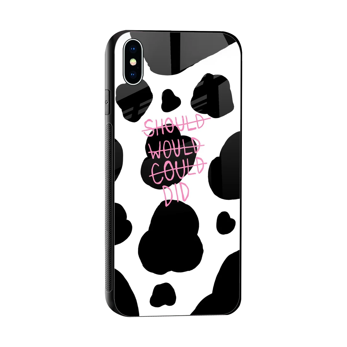 Boss Moves sleek iphone xs max cover with tempered glass back and TPU edges