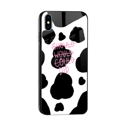 Boss Moves sleek iphone xs max cover with tempered glass back and TPU edges