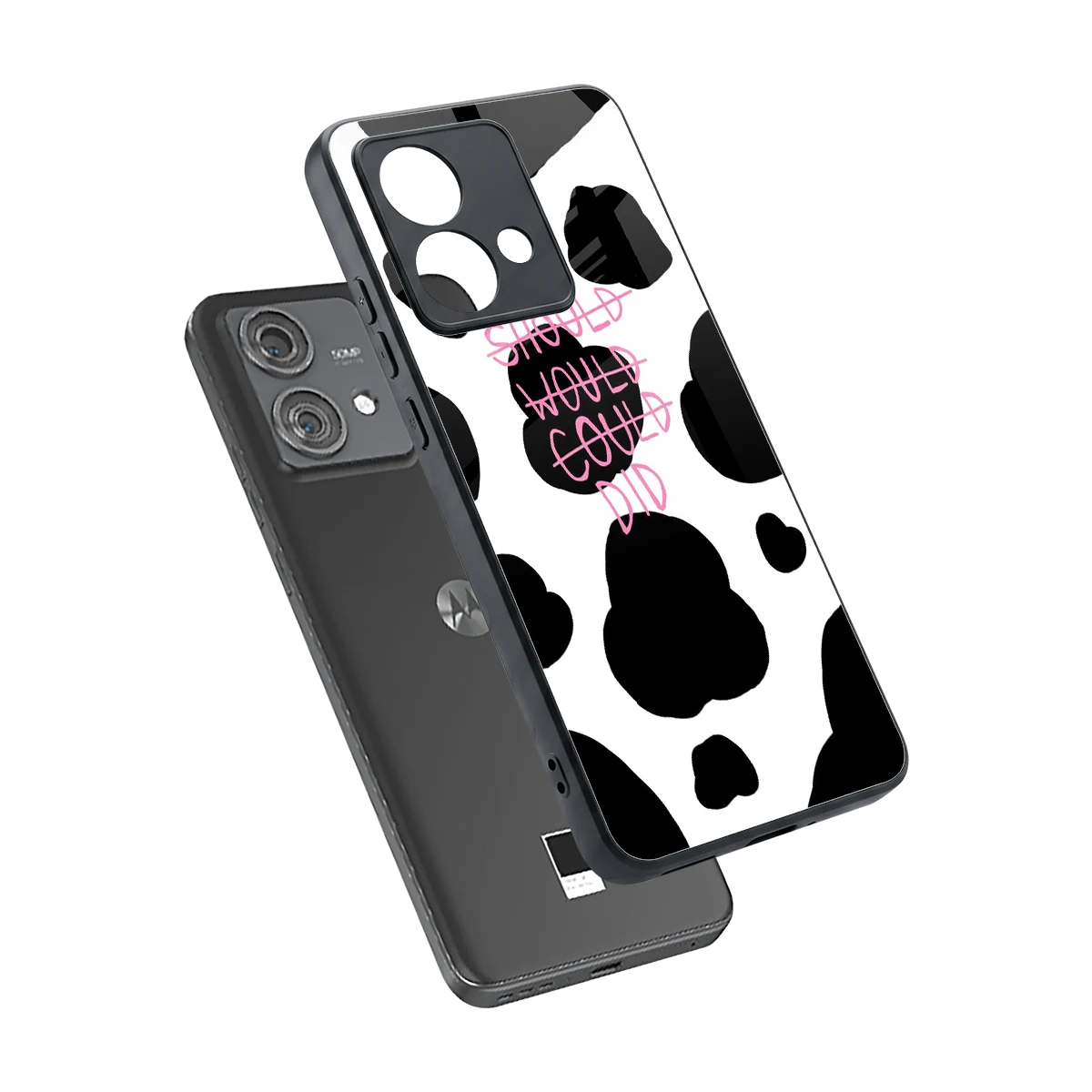 Boss Moves sleek motorola edge 40 neo 5g cover with tempered glass back and TPU edges