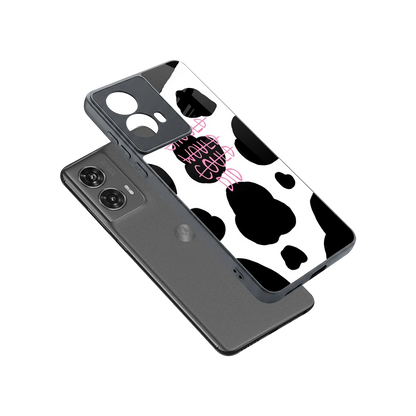 Boss Moves sleek motorola edge 50 fusion cover with tempered glass back and TPU edges
