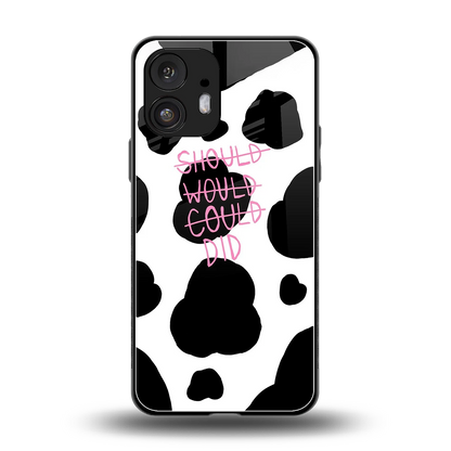 Boss Moves back phone cover | glass case for nothing phone 2