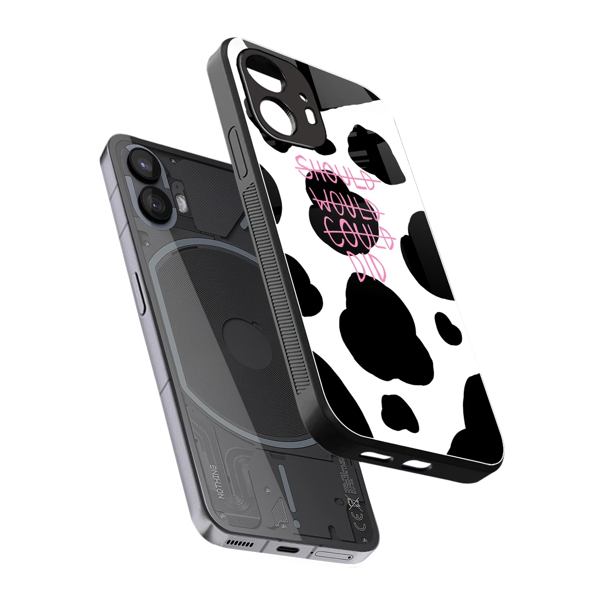 Boss Moves sleek nothing phone 2 cover with tempered glass back and TPU edges