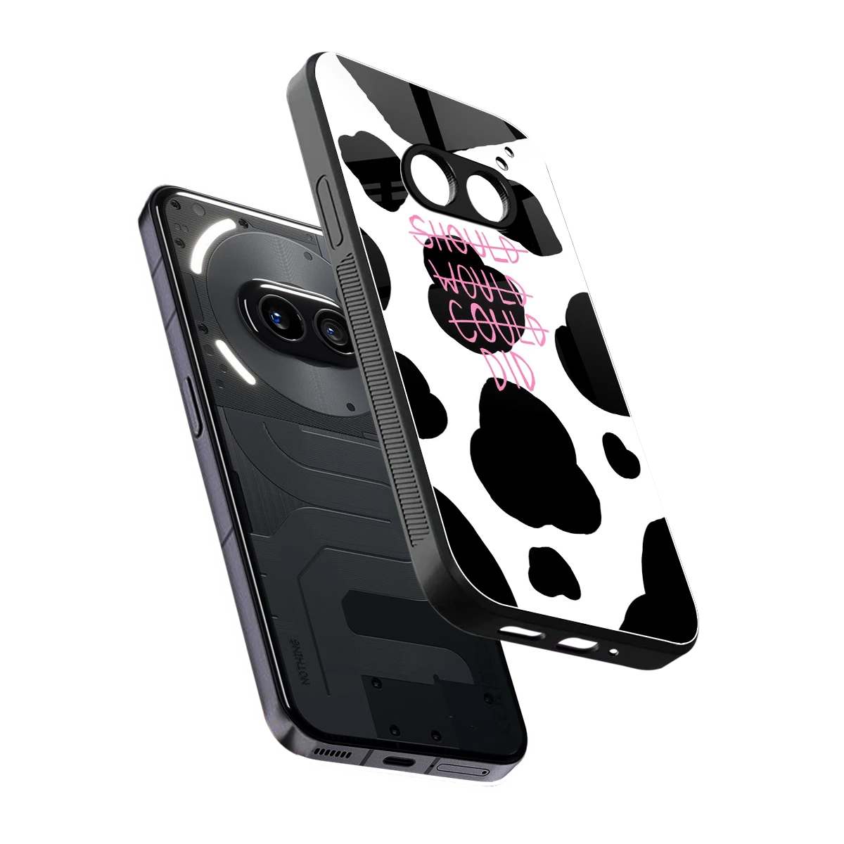 Boss Moves sleek nothing phone 2a plus cover with tempered glass back and TPU edges