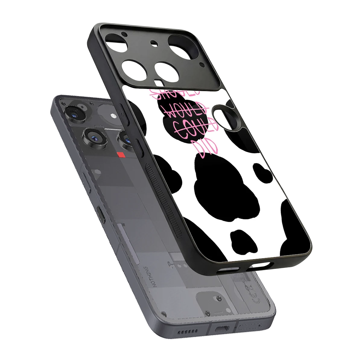 Boss Moves sleek nothing phone 3 cover with tempered glass back and TPU edges