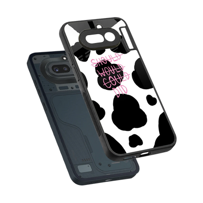 Boss Moves sleek nothing phone 4a cover with tempered glass back and TPU edges