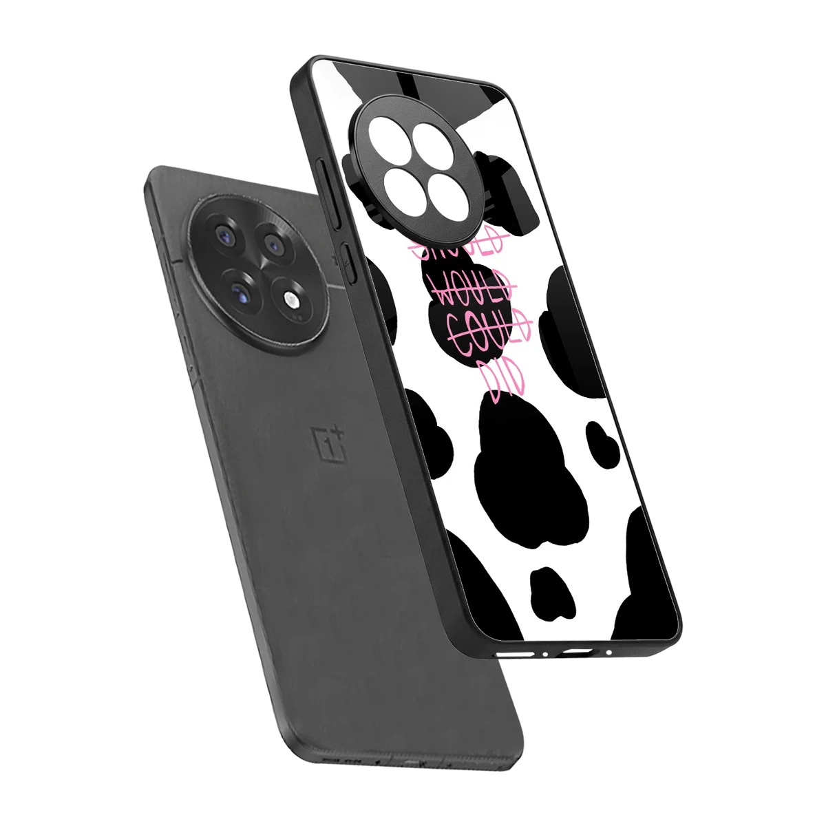 Boss Moves sleek oneplus 13r cover with tempered glass back and TPU edges