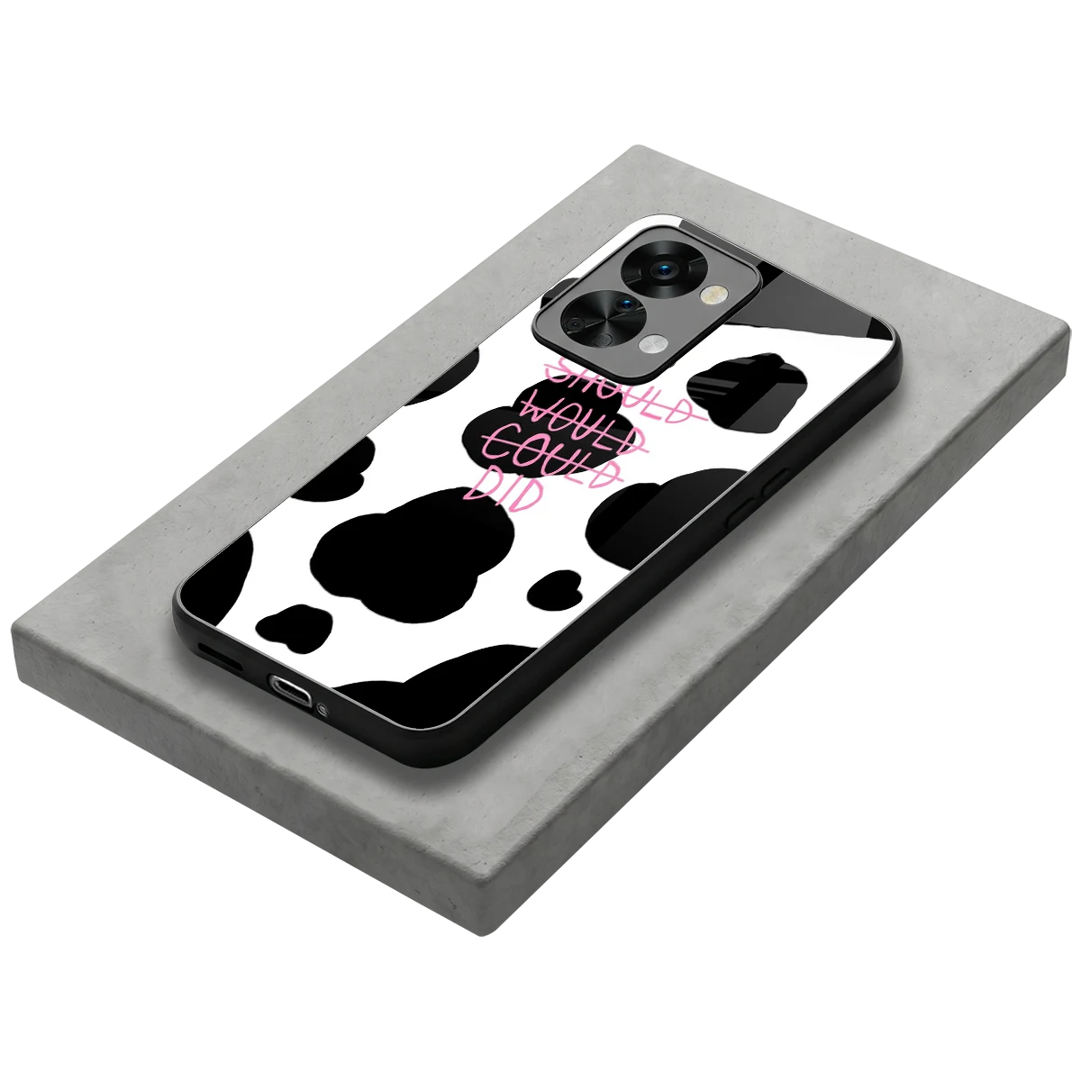 Boss Moves stylish phone case for oneplus nord 2t | glossy glass and slim fit