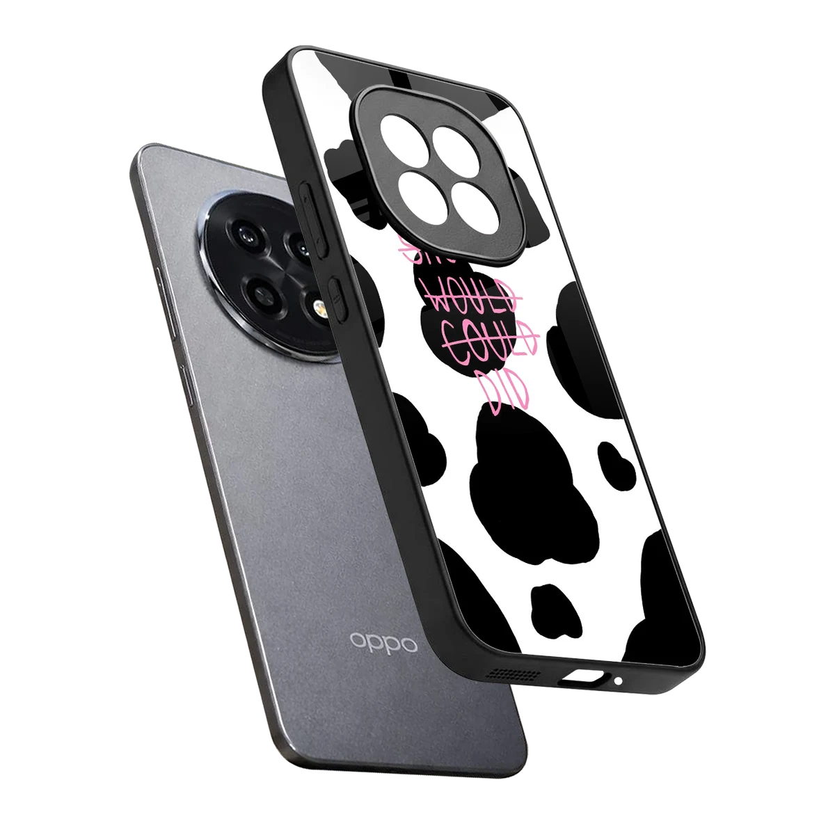 Boss Moves sleek oppo f29 pro 5g cover with tempered glass back and TPU edges