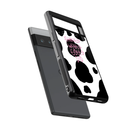 Boss Moves sleek google pixel 6 pro cover with tempered glass back and TPU edges