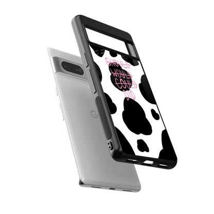 Boss Moves sleek google pixel 7a cover with tempered glass back and TPU edges