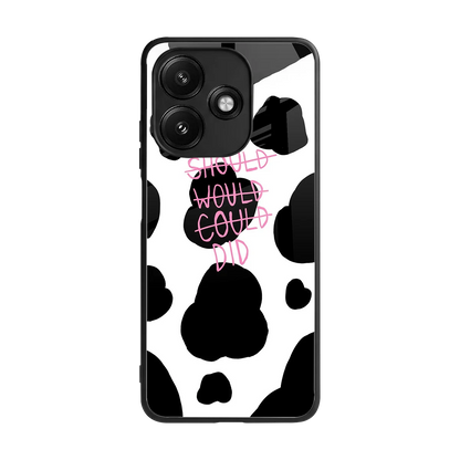 Boss Moves back phone cover | glass case for redmi 12 5g