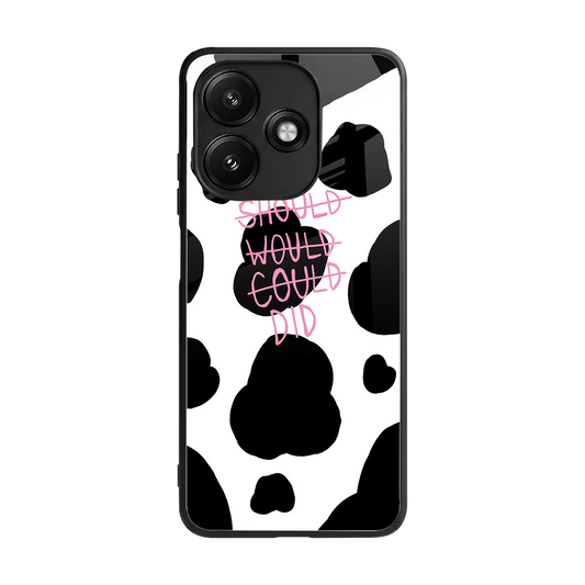 Boss Moves back phone cover | glass case for redmi 12 5g