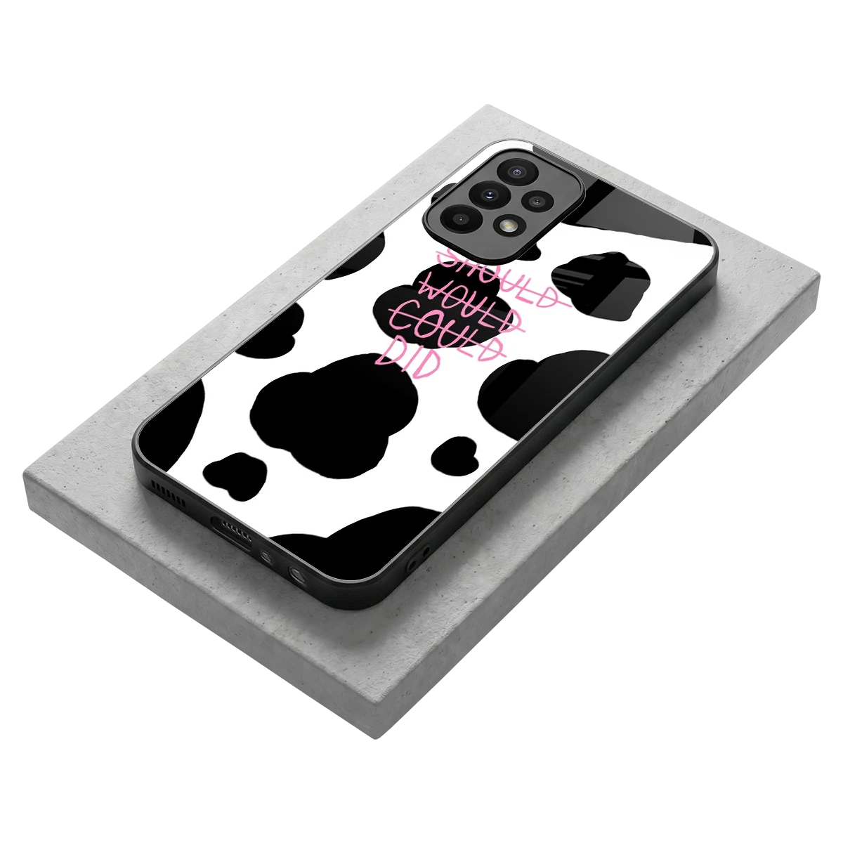 Boss Moves stylish phone case for samsung galaxy a23 | glossy glass and slim fit