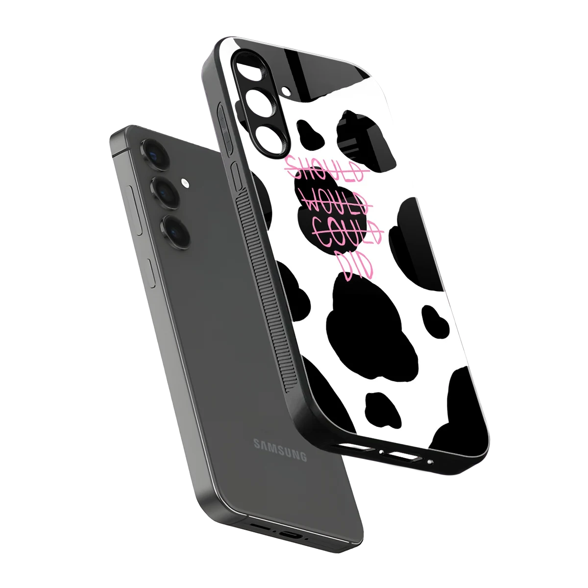 Boss Moves sleek samsung galaxy m35 5g cover with tempered glass back and TPU edges