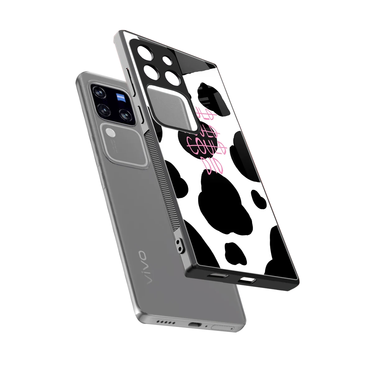 Boss Moves sleekvivo v30 pro cover with tempered glass back and TPU edges