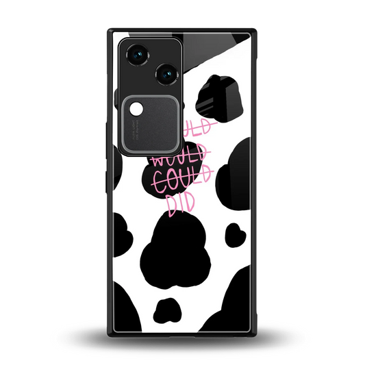 Boss Moves back phone cover | glass case for vivo v30