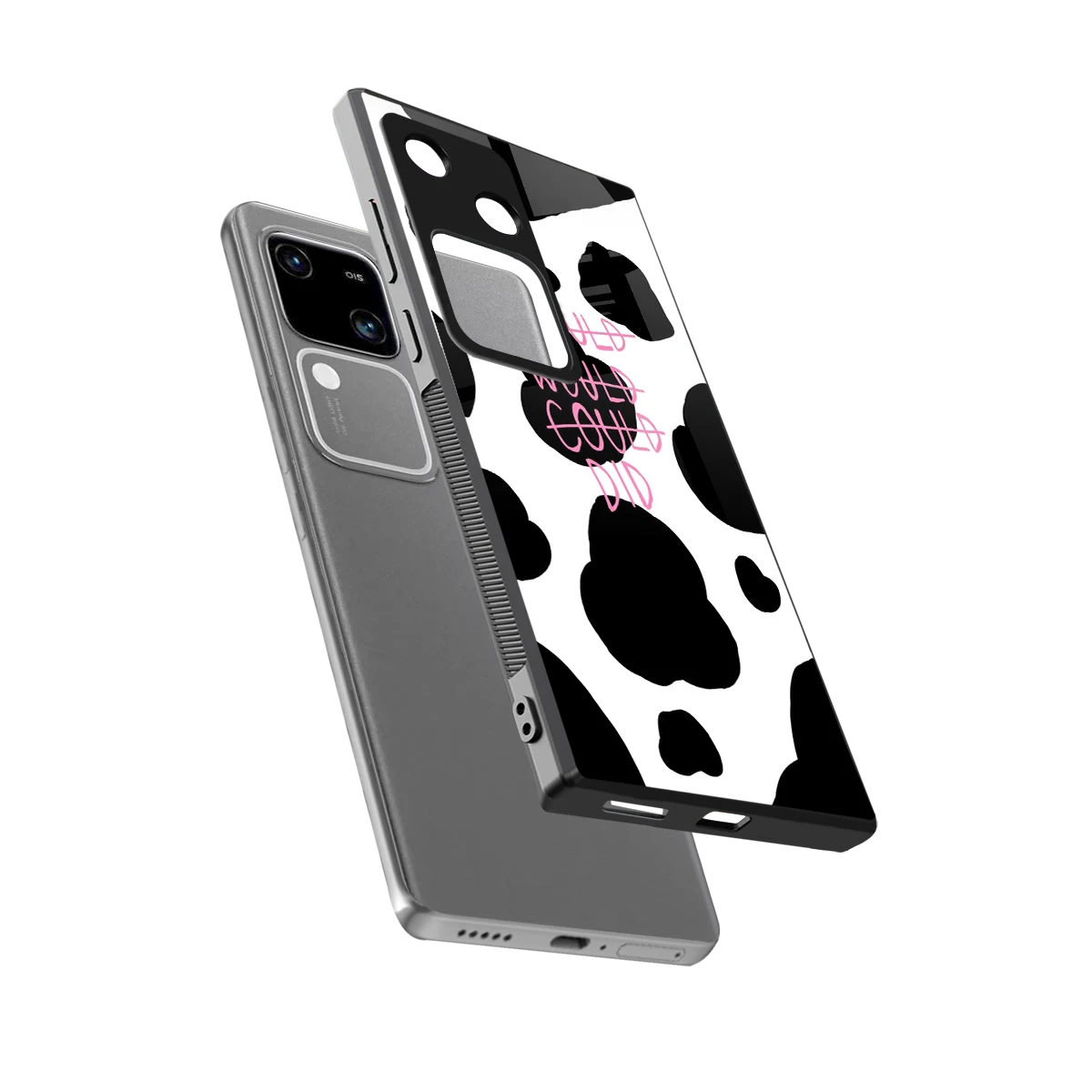Boss Moves sleek vivo v30 cover with tempered glass back and TPU edges