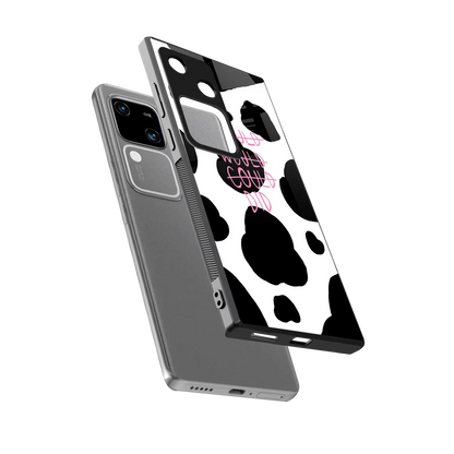 Boss Moves sleek vivo v30 cover with tempered glass back and TPU edges