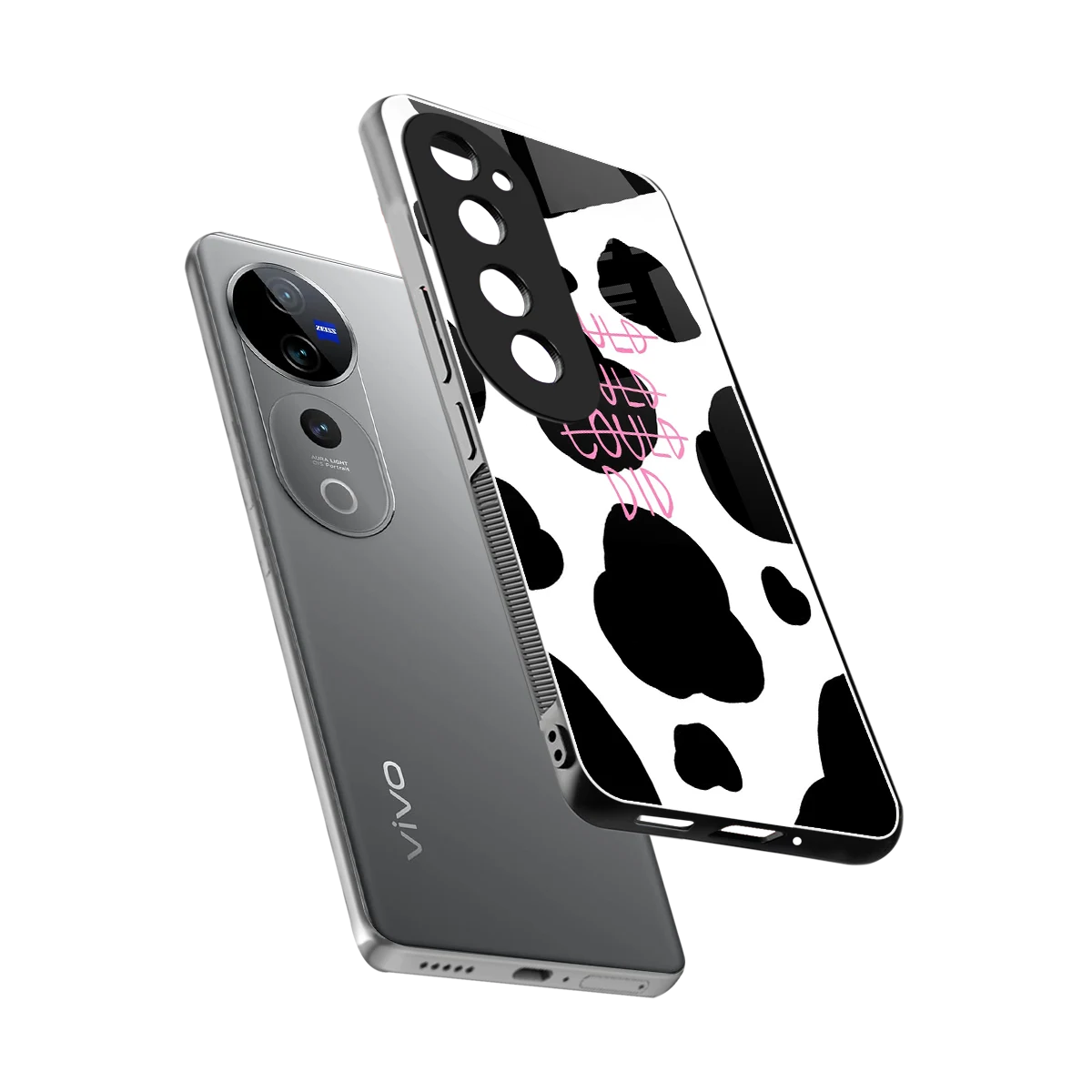 Boss Moves sleek vivo v40 pro cover with tempered glass back and TPU edges