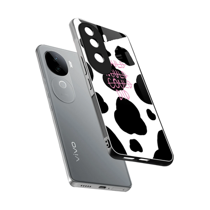 Boss Moves sleek vivo v40e cover with tempered glass back and TPU edges