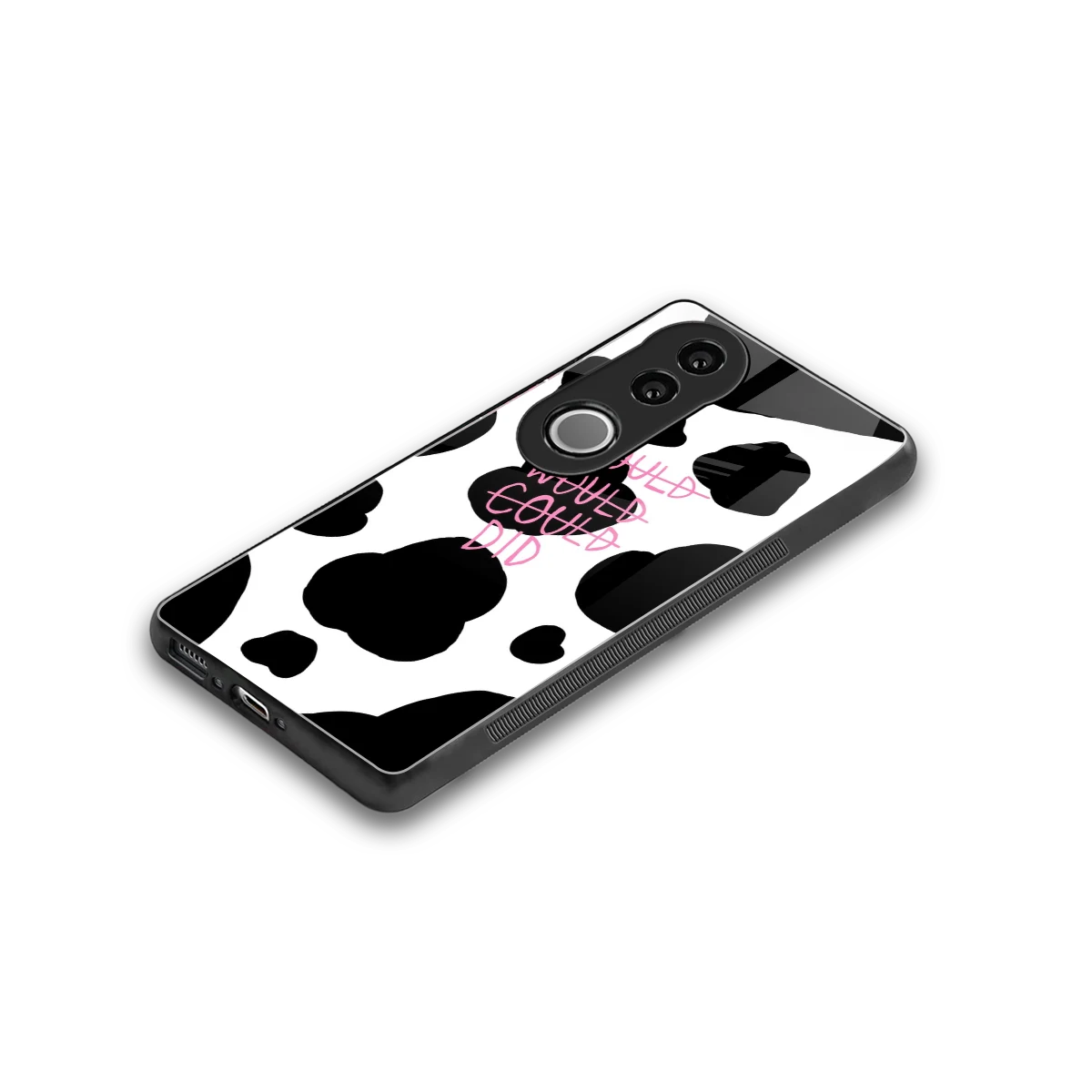 Boss Moves stylish phone case for vivo v50 | glossy glass and slim fit