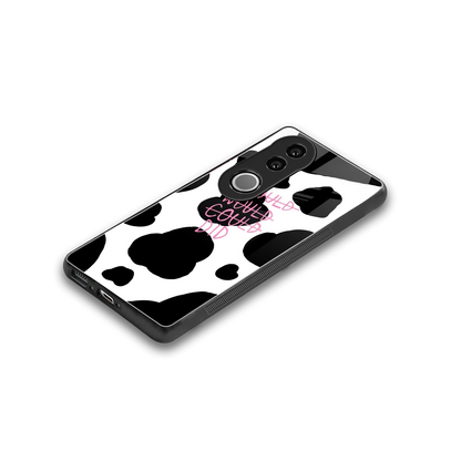Boss Moves stylish phone case for vivo v50 | glossy glass and slim fit