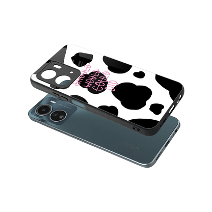 Boss Moves sleek vivo y16 cover with tempered glass back and TPU edges