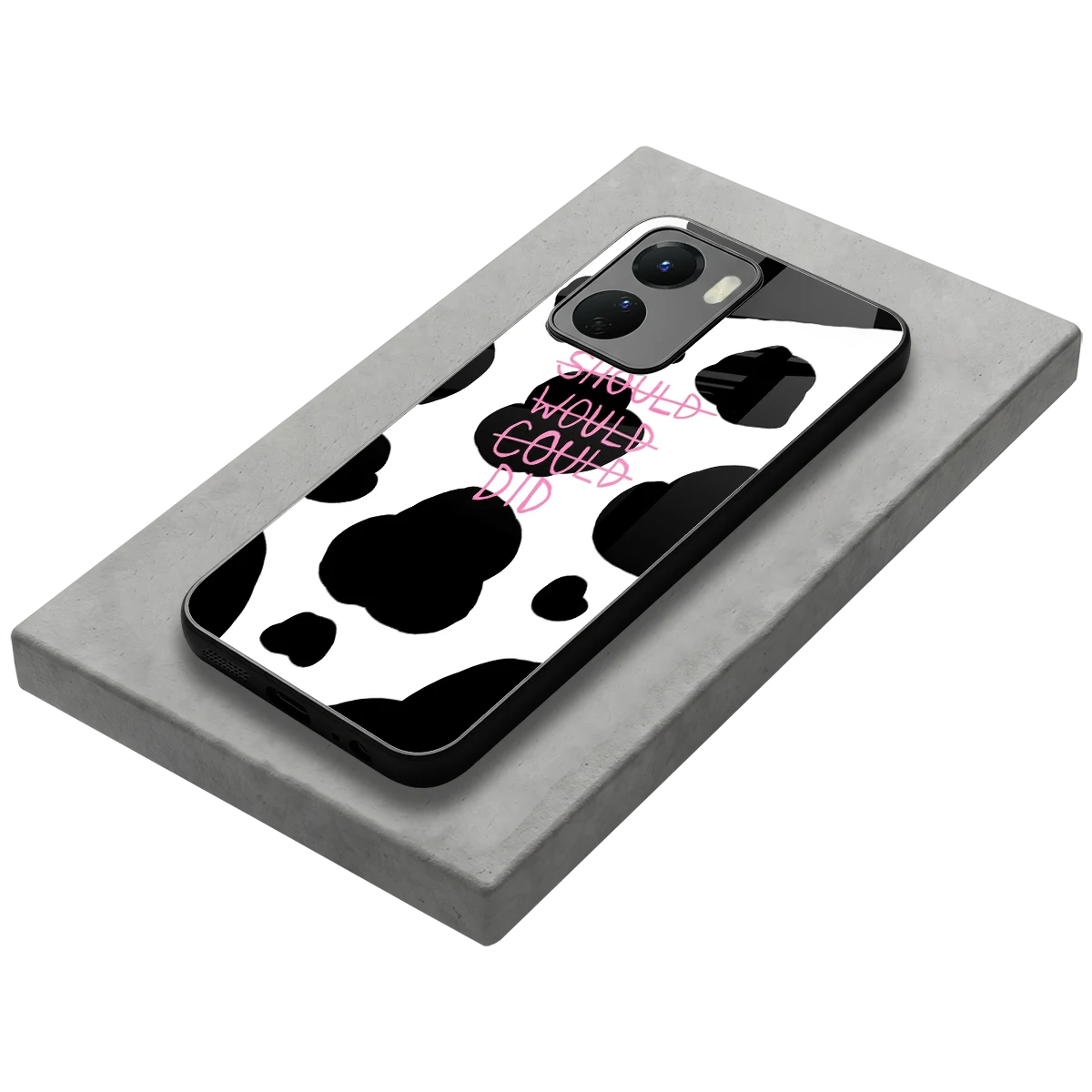 Boss Moves stylish phone case for vivo y16 | glossy glass and slim fit