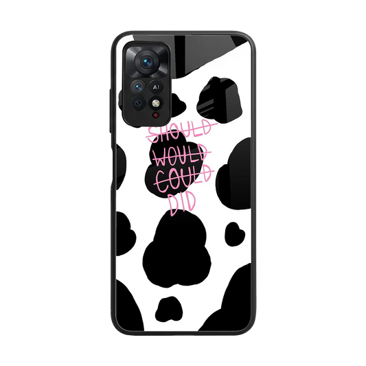 Boss Moves back phone cover | glass case for redmi note 11 pro