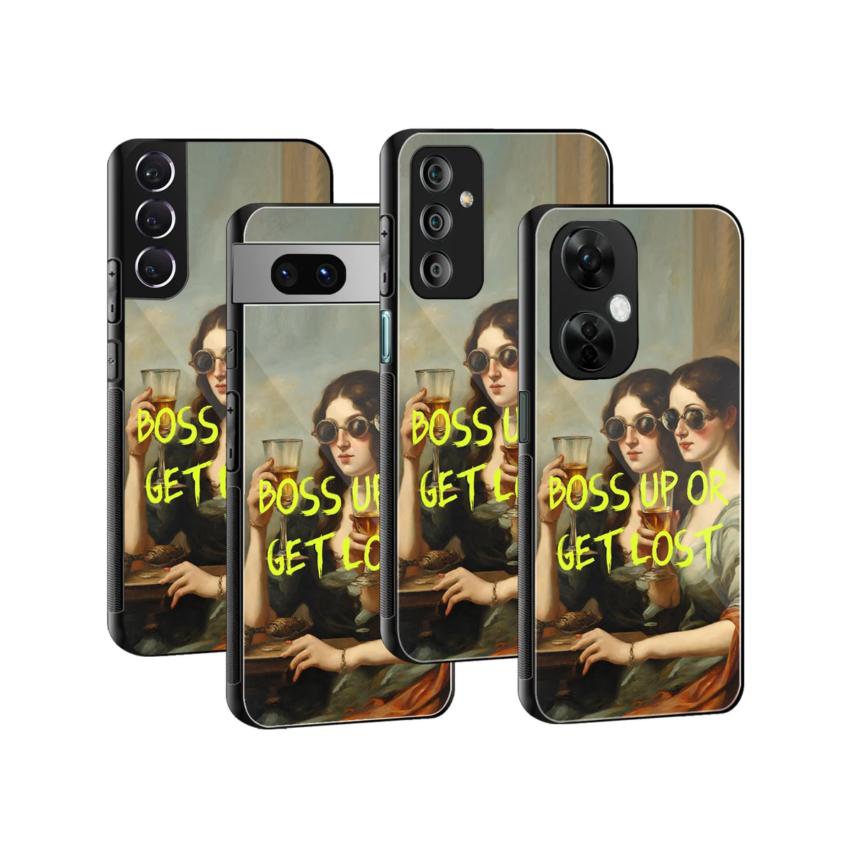 Stylish Glass Back Case for All Smartphones iPhone, Samsung, OnePlus, Pixel, Redmi, Oppo, Vivo, Motorola