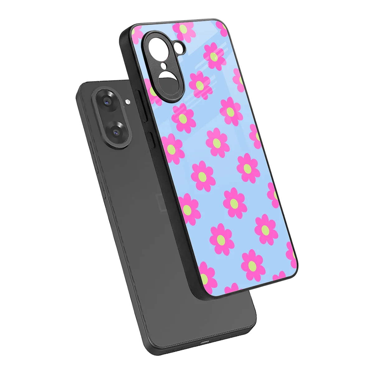 Bouquet sleek oneplus nord ce5 5g cover with tempered glass back and TPU edges