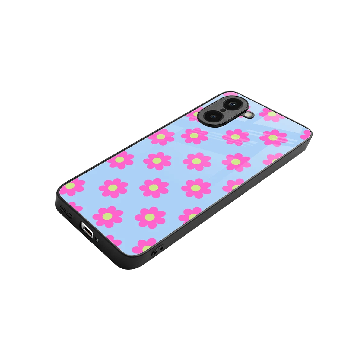 Bouquet stylish phone case for oneplus nord ce5 5g | glossy glass and slim fit