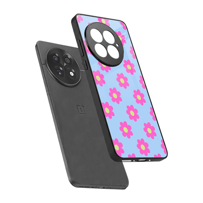 Bouquet sleek oneplus 13 cover with tempered glass back and TPU edges