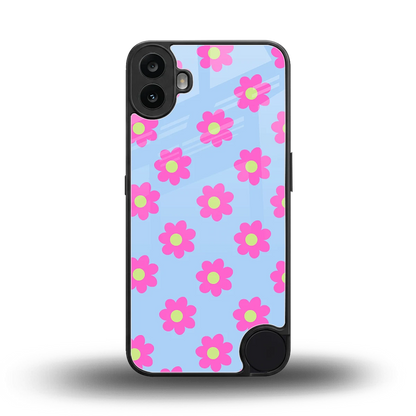 Bouquet back phone cover | glass case for cmf nothing phone 1