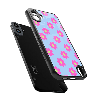 Bouquet sleek cmf nothing phone 1 cover with tempered glass back and TPU edges