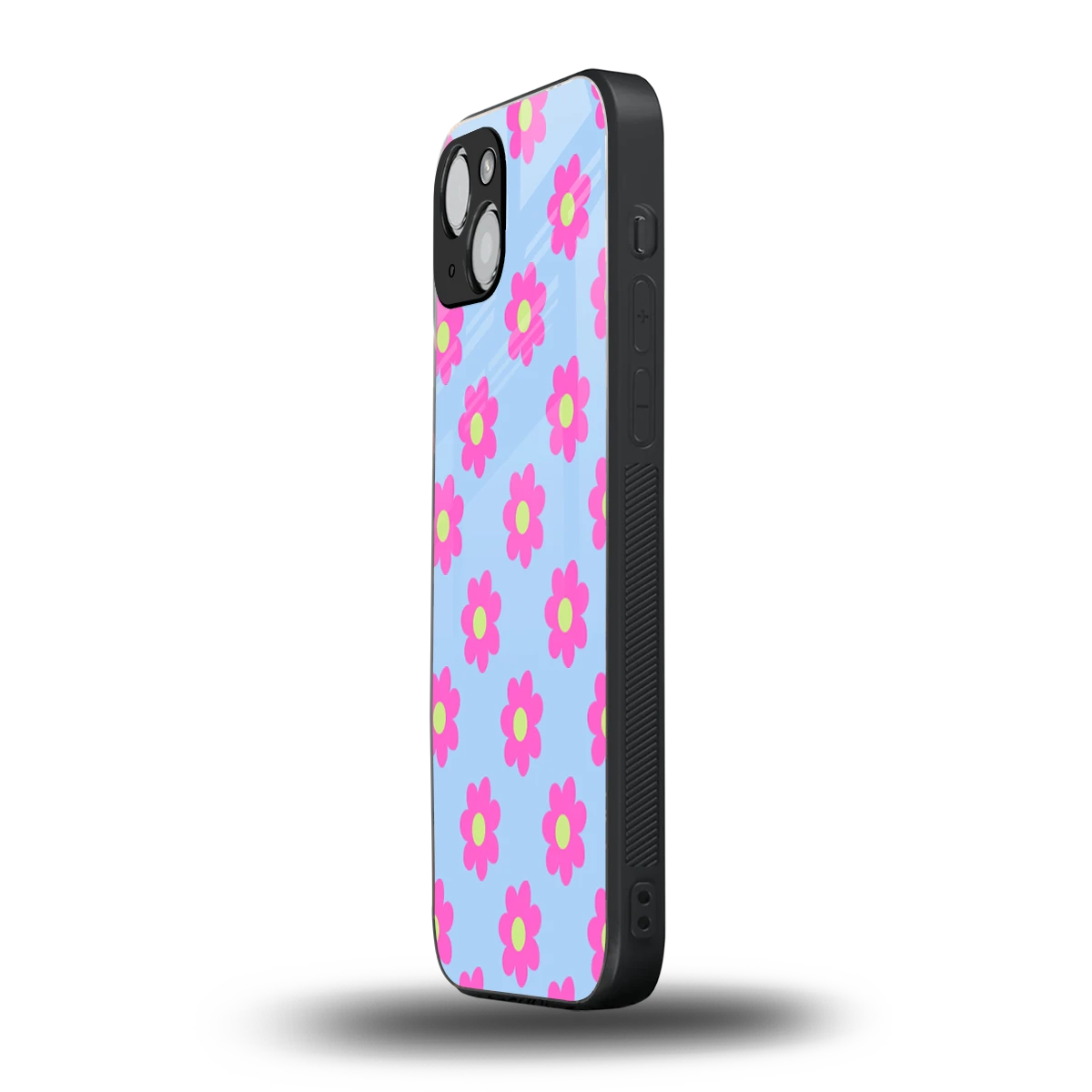 Bouquet iphone 14 plus mobile cover | shockproof glass phone case