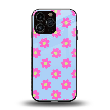 Bouquet back phone cover | glass case for iphone 15 pro max