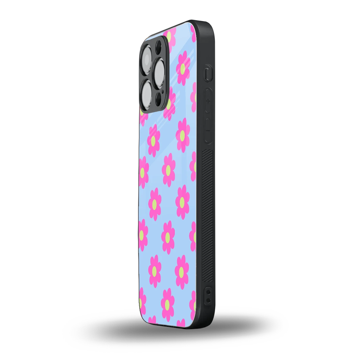 Bouquet iphone 15 pro max mobile cover | shockproof glass phone case