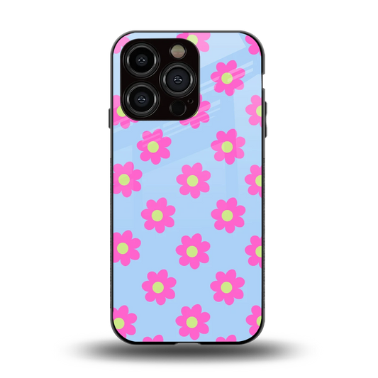 Bouquet back phone cover | glass case for iphone 15 pro