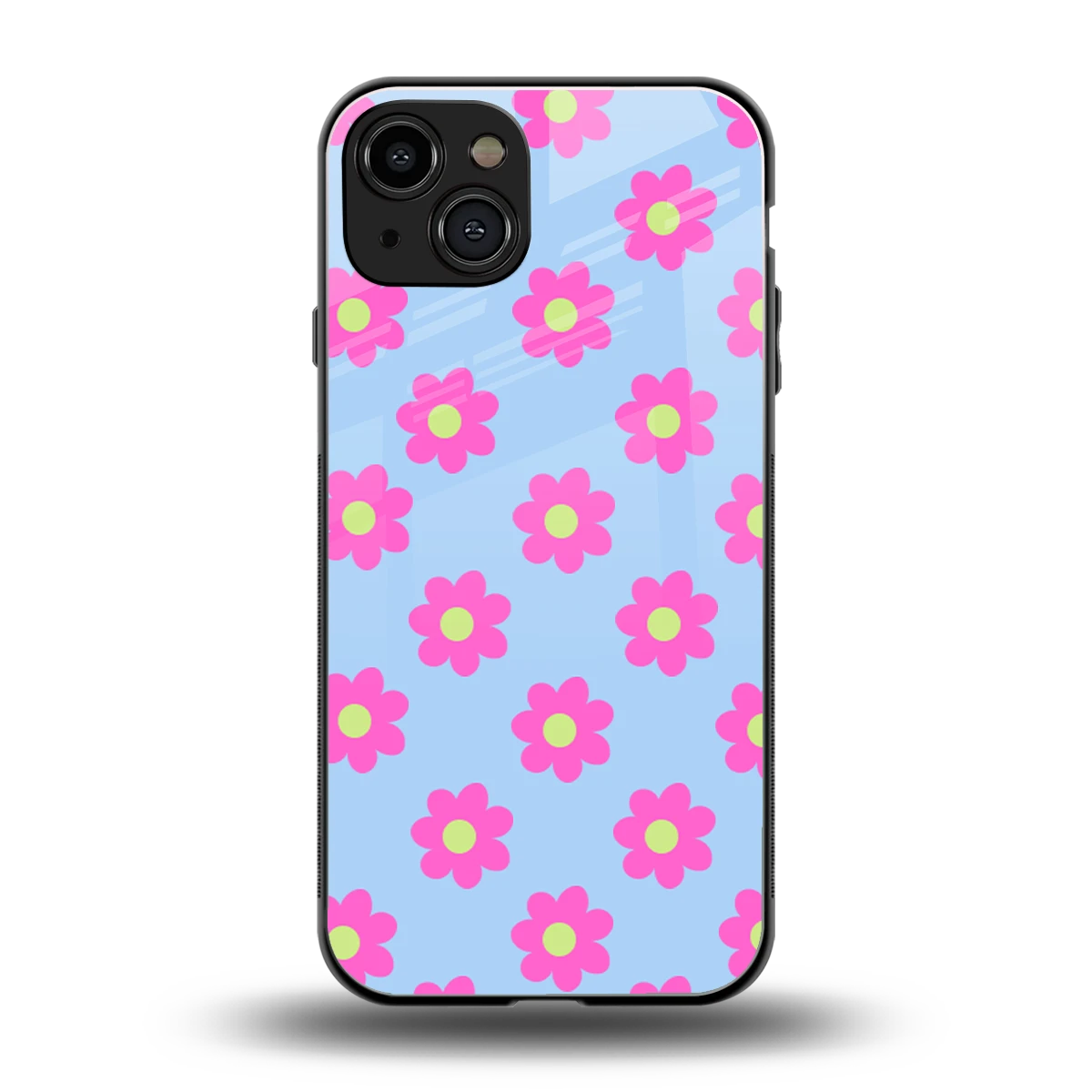 Bouquet back phone cover | glass case for iphone 15