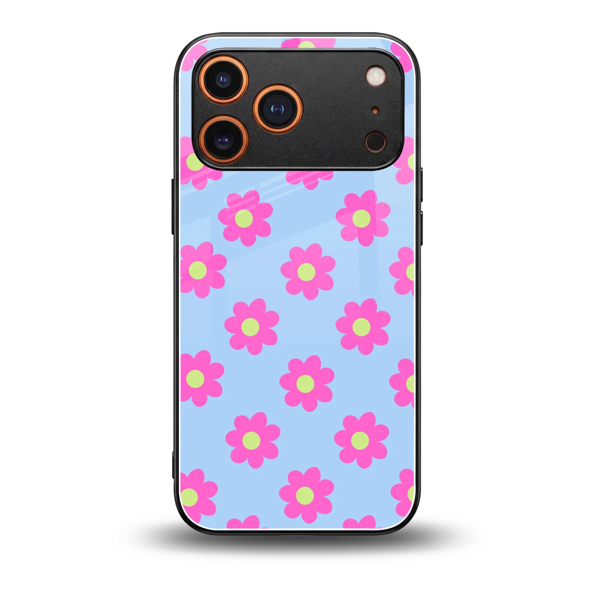 Bouquet back phone cover | glass case for iphone 17 pro