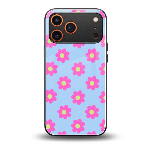 Bouquet back phone cover | glass case for iphone 17 pro max
