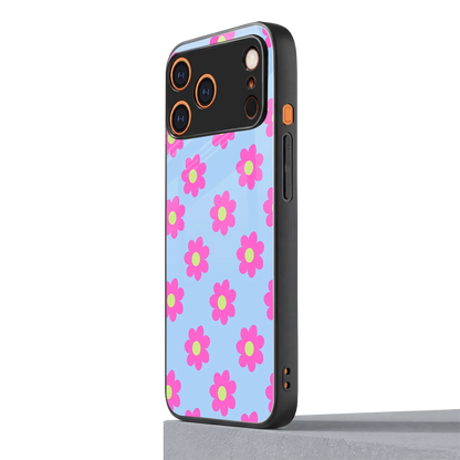 Bouquet iphone 17 pro mobile cover | shockproof glass phone case