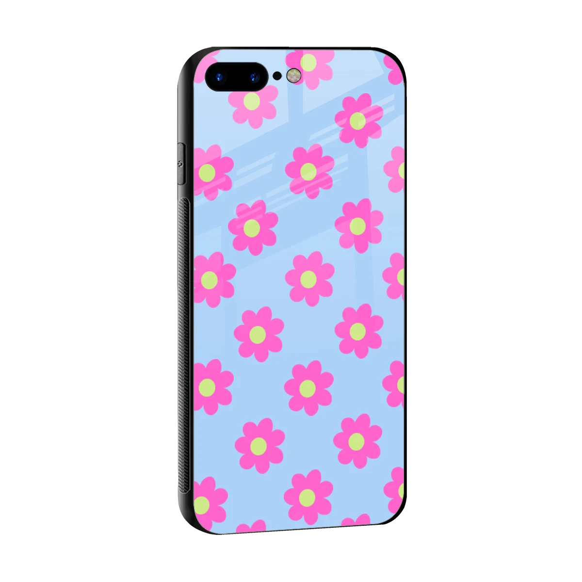 Bouquet sleek iphone 7 plus cover with tempered glass back and TPU edges