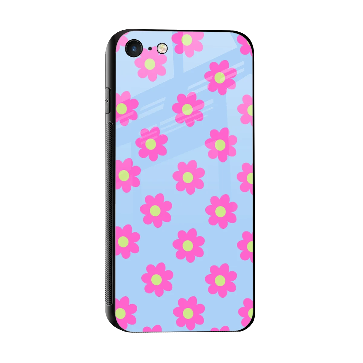 Bouquet sleek iphone 7 cover with tempered glass back and TPU edges