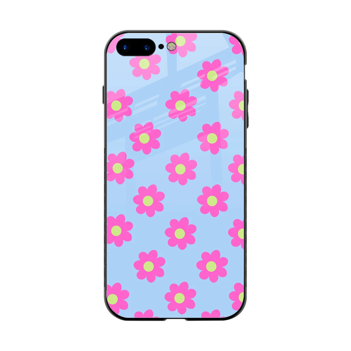 Bouquet back phone cover | glass case for iphone 8 plus