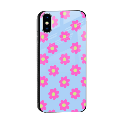 Bouquet sleek iphone xs cover with tempered glass back and TPU edges