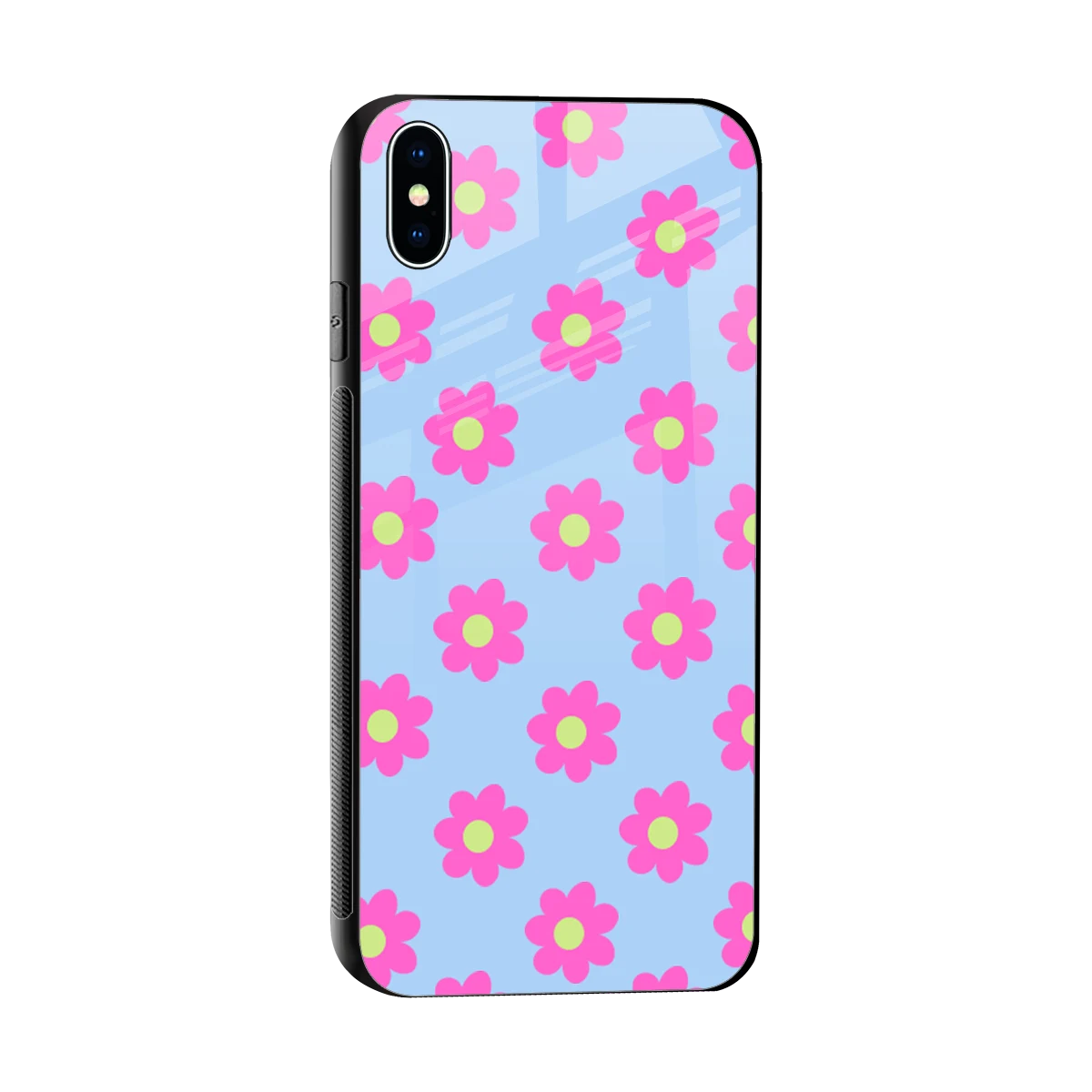 Bouquet sleek iphone xs max cover with tempered glass back and TPU edges