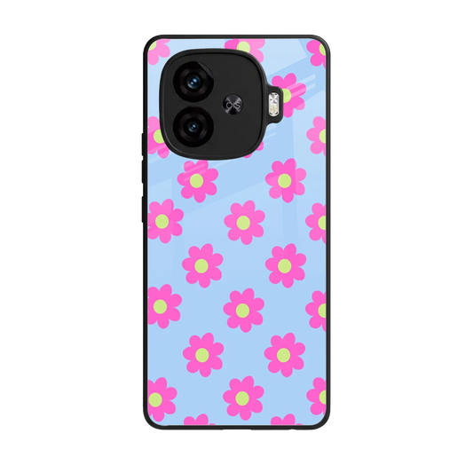 Bouquet back phone cover | glass case for iqoo neo 10r 5g