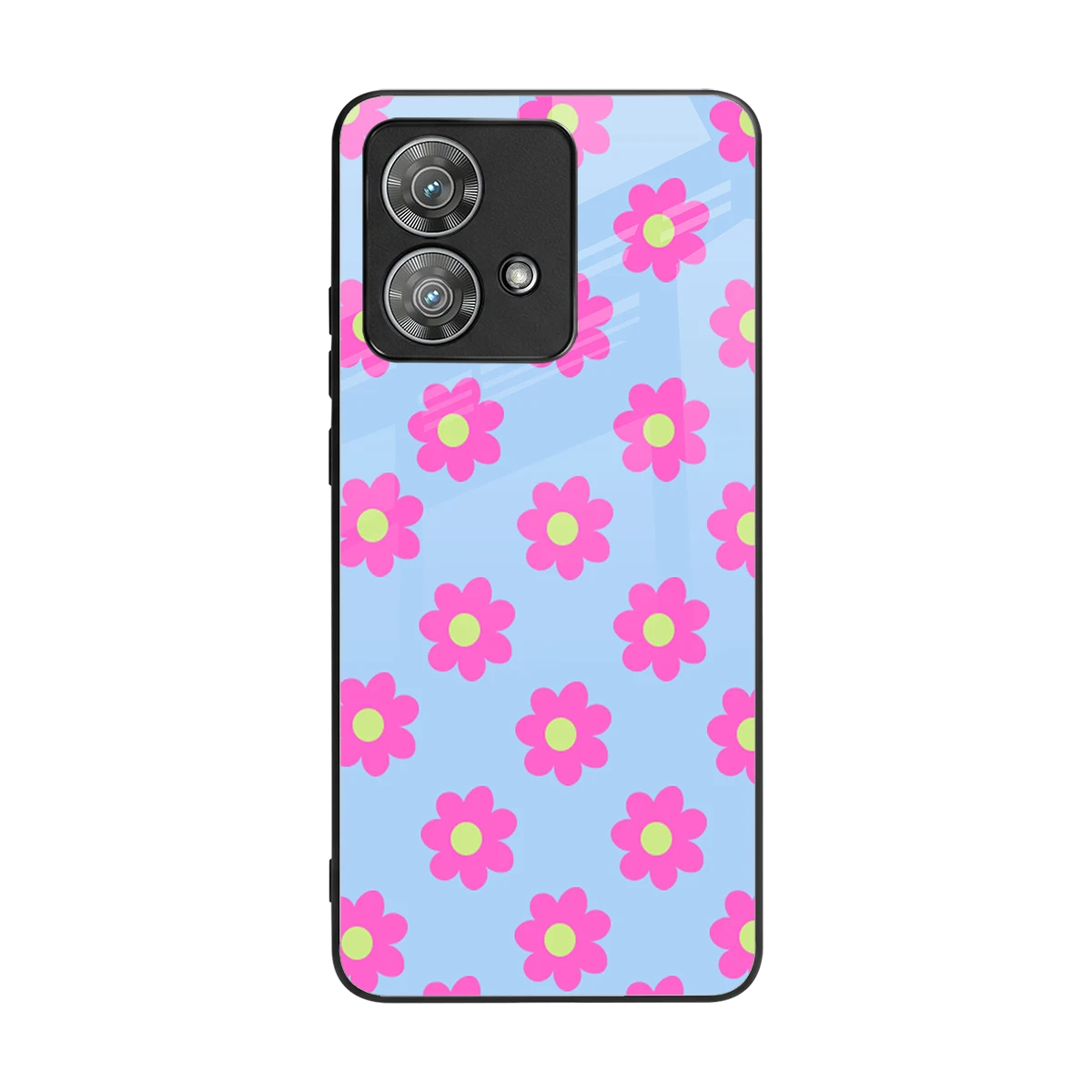 Bouquet back phone cover | glass case for motorola edge 40 neo 5g